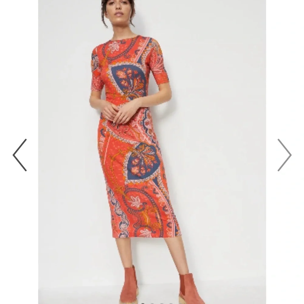 FARM Rio Giannina Knit Midi Dress NWT - Picture 2 of 7
